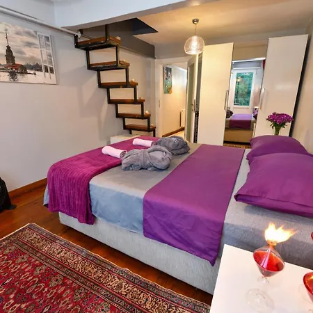 The Maiden Tower From Your Bedroom Romantic View, In Taksim Square Apartment Istanbul